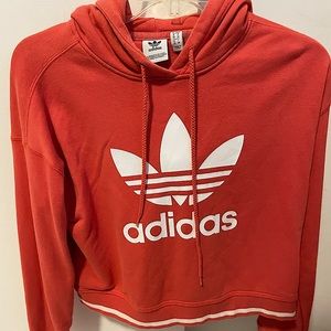WOMEN ADIDAS CROPPED HOODIE